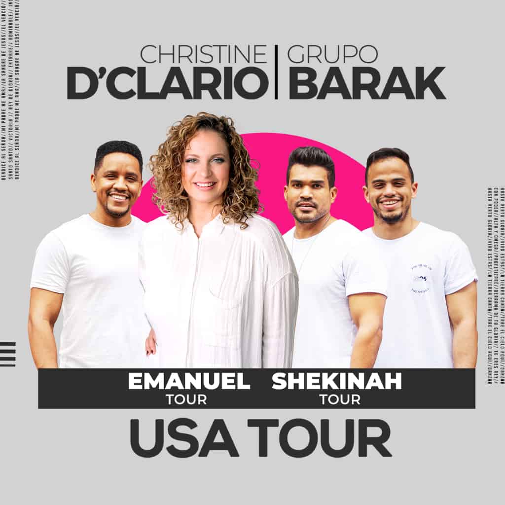 Christine D'Clario y Grupo Barak presentan Emanuel y Shekinah USA Tour