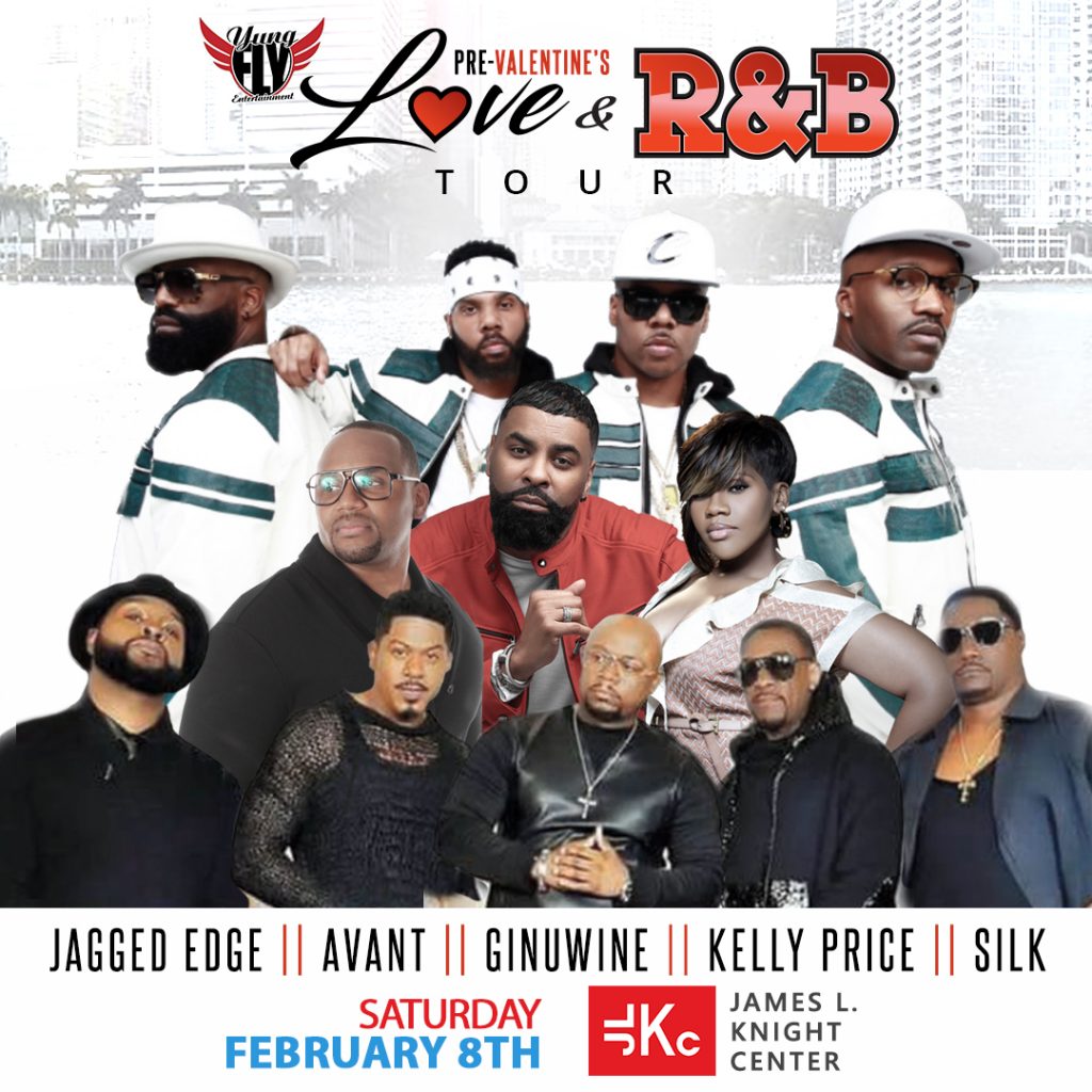 On sale Announcement for PreValentines Day Love R&B Tour