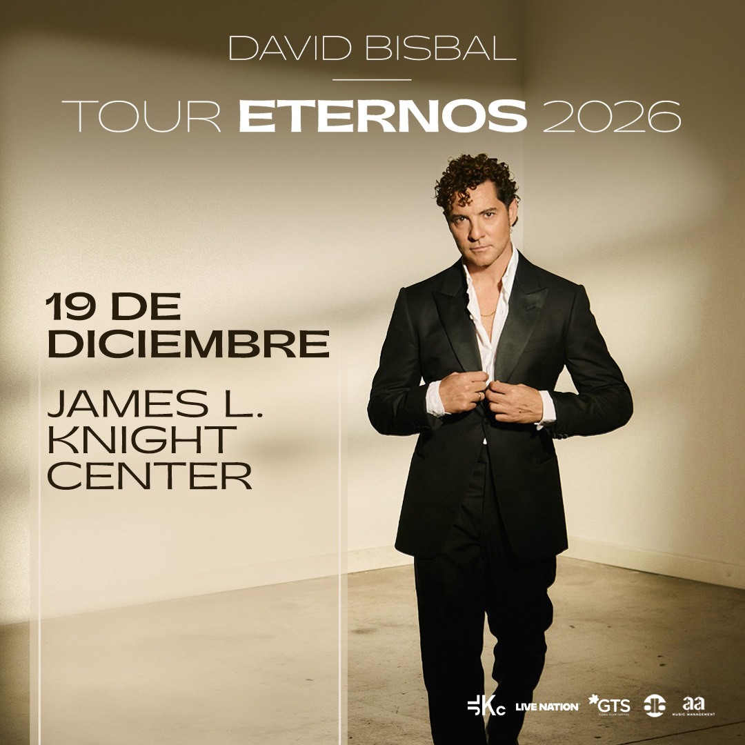 David Bisbal performing live in Miami on December 19, 2026