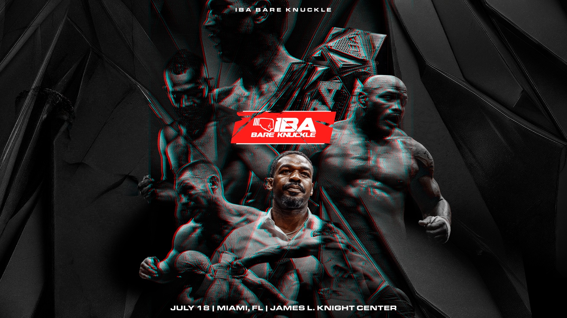 Jon Jones & IBA Bare Knuckle event at the James L. Knight Center in Miami on July 18, 2026